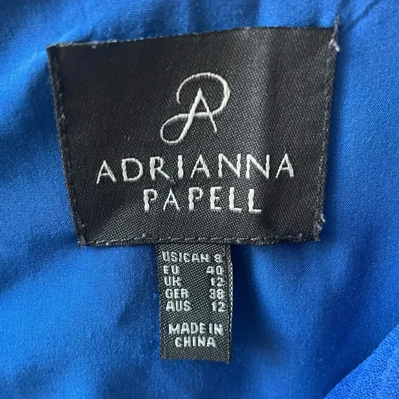 Adrianna Papell Royal Blue High Low Shift Dress, Women’s Size 8 - Picture 3 of 7